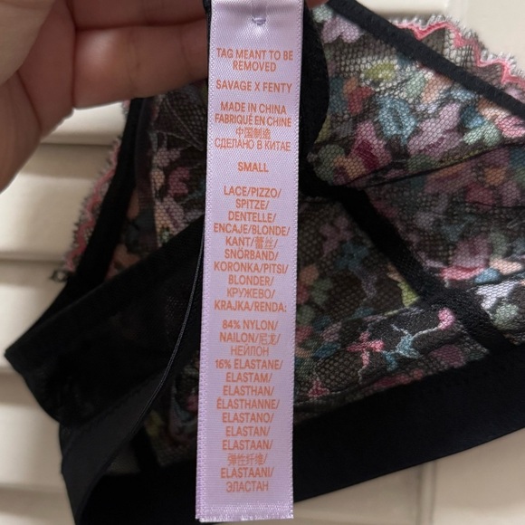 SAVAGE X FENTY STEAMY FLORAL LACE BRALETTE - Picture 6 of 6